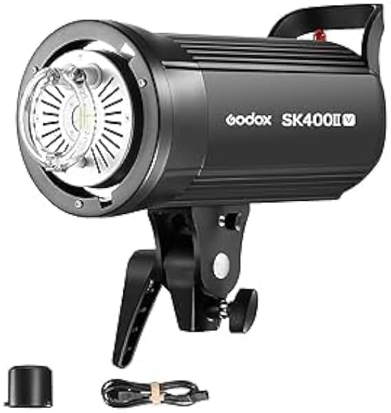 GODOX SK400IIV Professional Studio Strobe Flash LED Studioblitz Videolicht Bowens Mount Blitzgeräte Kit,400W,2.4G Wireless X System,5600±200K,LED Modeling Lamp für Studio (SK400II Upgraded)