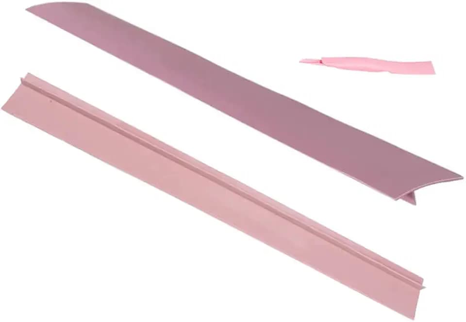 Silicone Stove Counter Gap Cover, The Heat Resistant Oven Gap Filler Seals Gaps Between Stovetop and Counter, Easy to Clean (Pink)