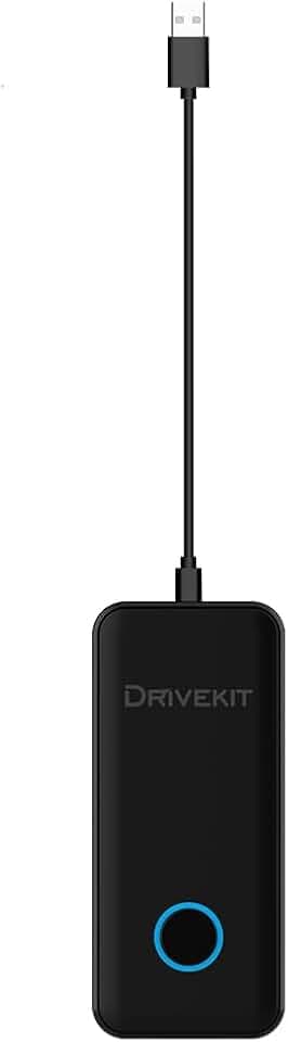 2-in-1 kabelloser CarPlay & Android Auto-Adapter für OEM Wired CarPlay Android Auto für iOS 8+ & Android 11+, CarPlay Dongle mit 5.0 WiFi 4.8 Bluetooth Plug and Play Online Upgrade Schwarz