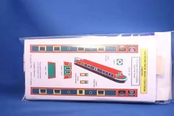 Balsa Modell Bausatz der 54 Fuß Kanal Urlaub Cruiser Narrow Boat 1:76 maßstab ALV56