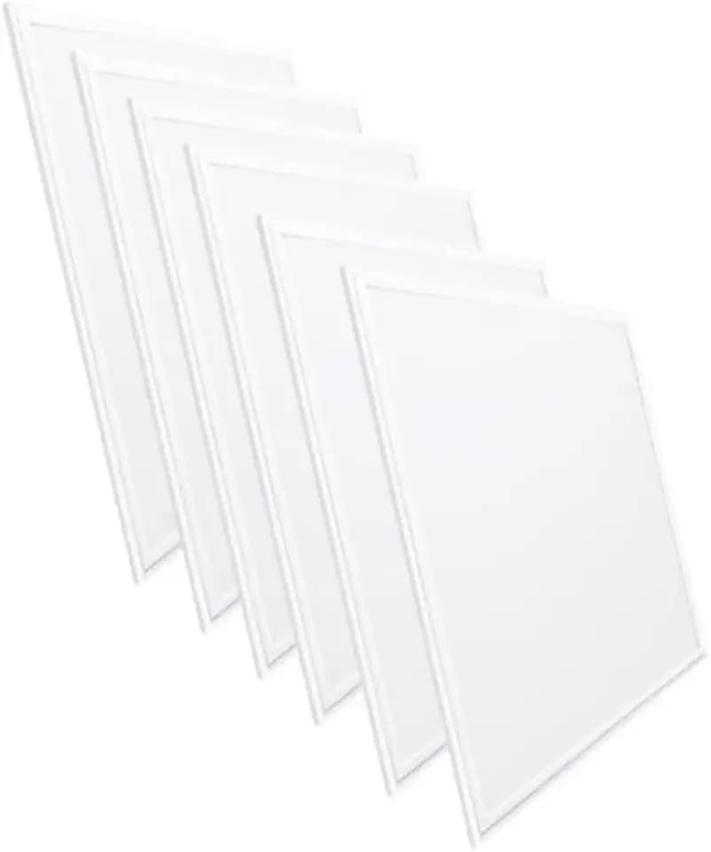 Barcelona LED 6 Stück LED-Hintergrundbeleuchtung, 60 x 60 cm – 4860 lm – 36 W – UGR22 – IP40