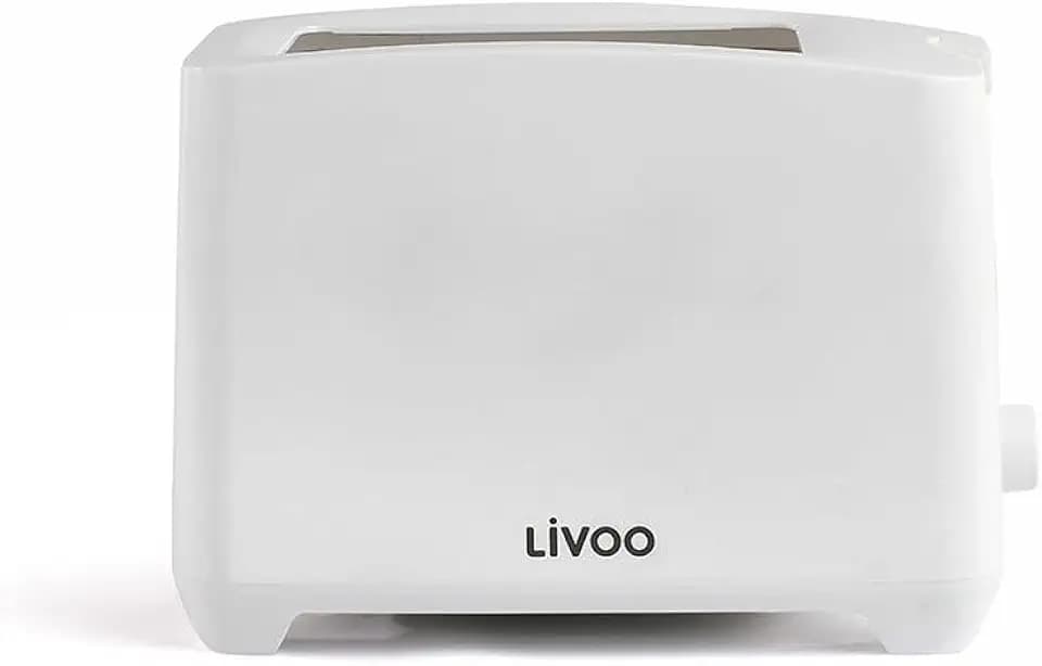 Livoo - Toaster 2 Schlitze DOD162N - 650-750W, 3 Funktionen, 7 Stufen, herausnehmbare Krümelauffangschale, Weiß