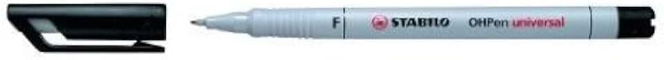 Stabilo 851/46 Folienschreiber OHPen Universal Superfein, wasserlöslich, schwarz