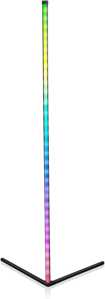 Grundig LED Stehlampe - Eckstehleuchte mit Musikmodus und Fernbedienung - 140 cm - Multicolor