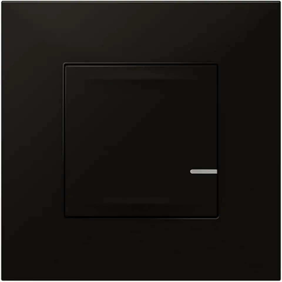 Legrand 741873 Kabelloser Beleuchtungsschalter mit Starter Pack, Modell Valena Next, schwarz, 6 x 8,5 x 8,5 cm