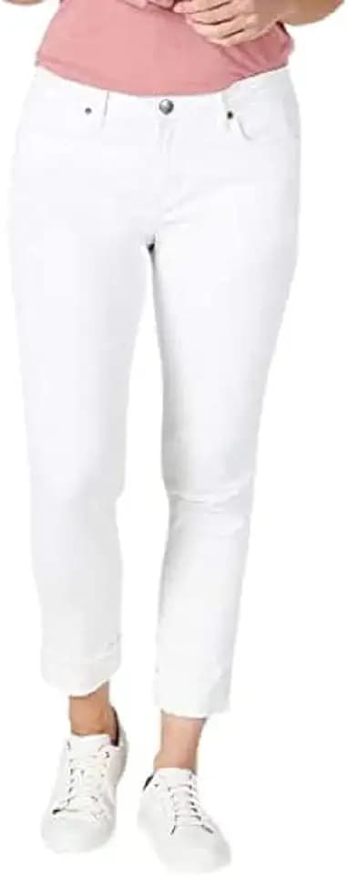 Riders by Lee Indigo Womens Fringe Cuff Boyfriend Jean