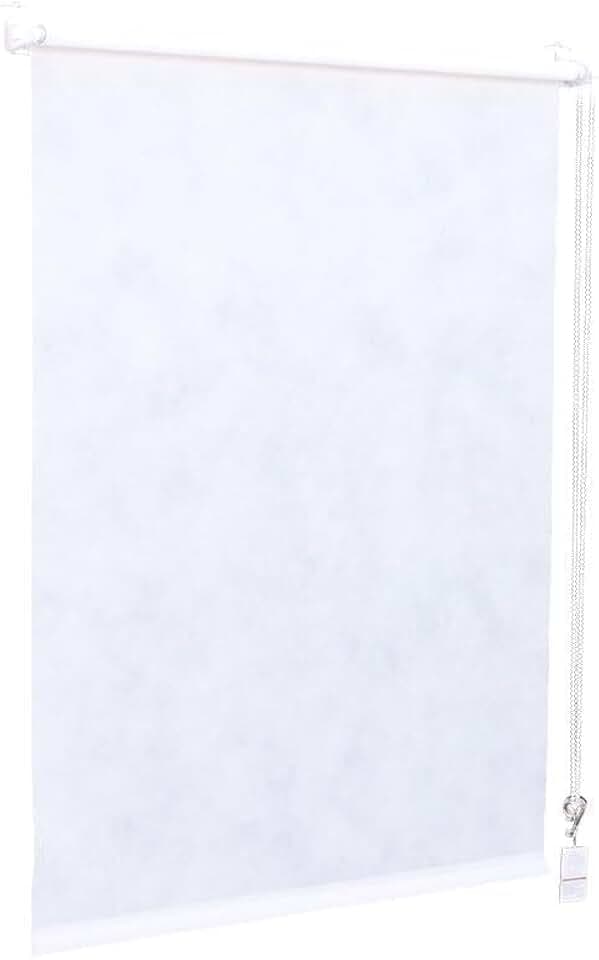 Sekey Verdunklungsrollo ohne Bohren Klemmfix 90 cm breit, Vliesstoff Seitenzugrollo Hitzeschutz Sichtschutz und Sonnenschutz Wandmontage Deckenmontage Klemmrollo