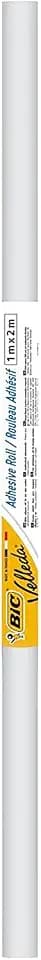 BIC Velleda Whiteboard Folie, Selbstklebend und leicht trocken abwischbar, Weiß, 1 Rolle, 100 x200cm