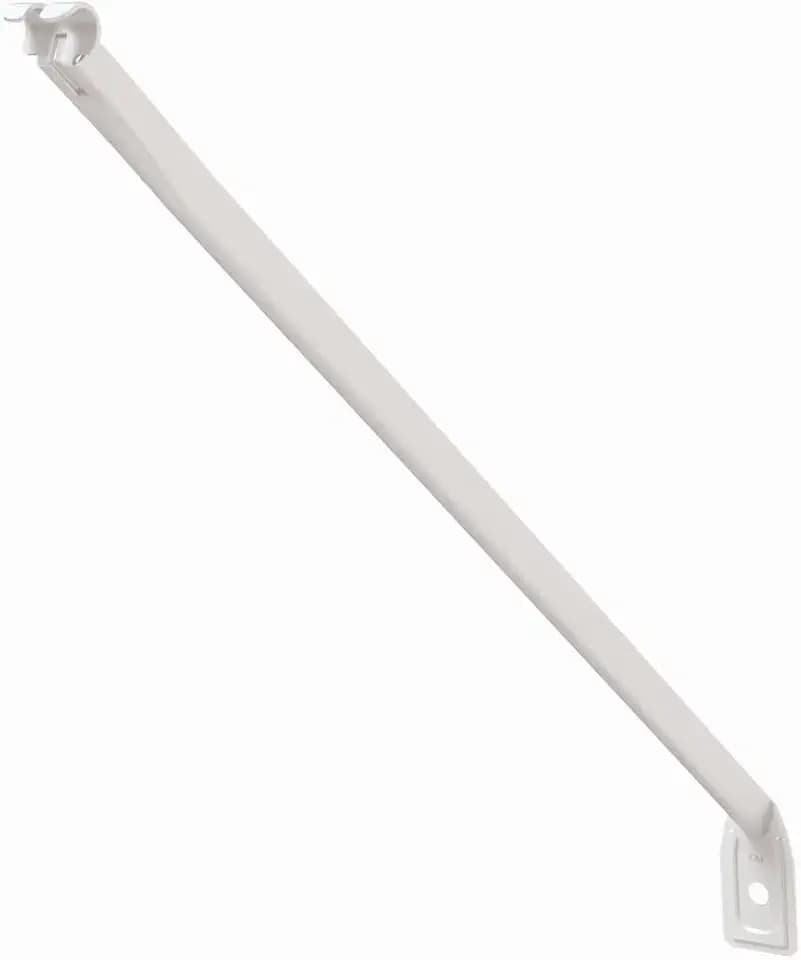 ClosetMaid Wire Shelving Support Brackets for 12 in. & 16 in. Deep Shelves, 12-Pack, with Anchors & Pins for Installation, White