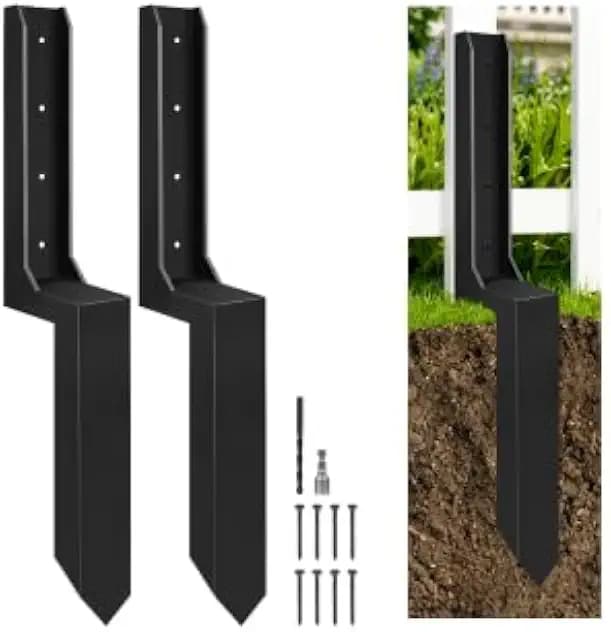 33.6" Fence Post Repair Kit,9lb/2PK Heavier Fix Broken 4x4/6x6 Wood Post