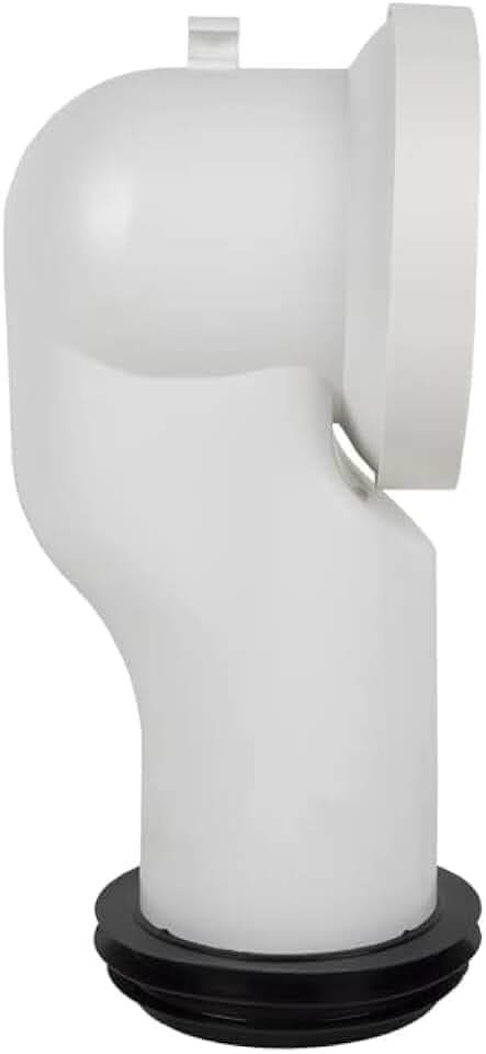 Cofan Anschlussschlauch | 90° abgewinkelte WC-Manschette | inkl. Lippengummi Ø 110 mm | Hergestellt aus Polypropylen