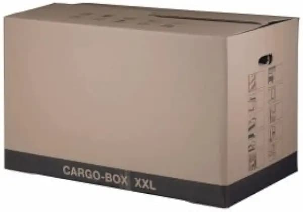 smartboxpro 222105201 Cargobox mit Grifflöchern braun/schwarz