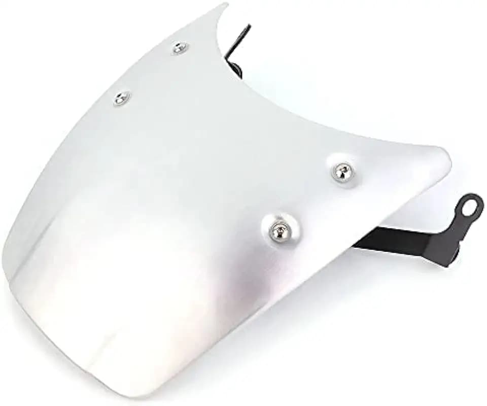 Motorcycle Windshield For BMW RNINET NINET RNINE T Racer Pure Urban Scrambler 2014-2023 Aluminum Wind Deflector Windscreen (Silver)