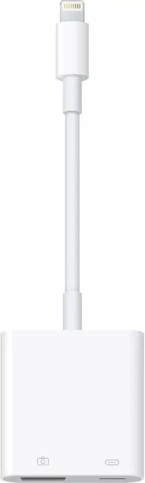[Apple MFi Certified] Lightning to USB Camera Adapter with Charging Port for iPhone, USB3 Female OTG Adapter Compatible with iPhone/iPad Card, Readers, USB Flash Drives, Keyboards, Mice