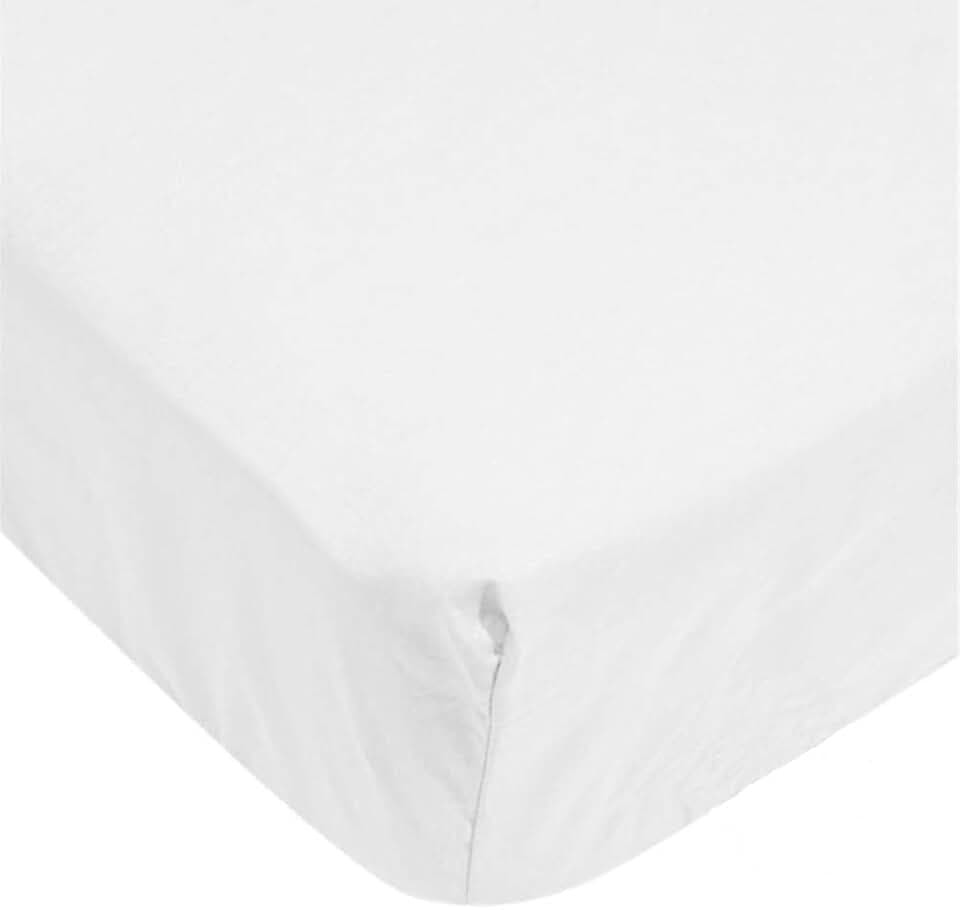 Trois Kilos Sept Matratzenschoner für Babybett aus 70% Baumwolle,30% Polyester in der Farbe Weiß, 60x120 cm, 815 5001