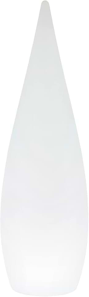 Reality Leuchten LED Akku Außen Stehleuchte Palmas R45101901, Kunststoff weiß, inklusiv 4.5 Watt Farbwechsel LED, inklusiv Fernbedienung, Höhe 122cm