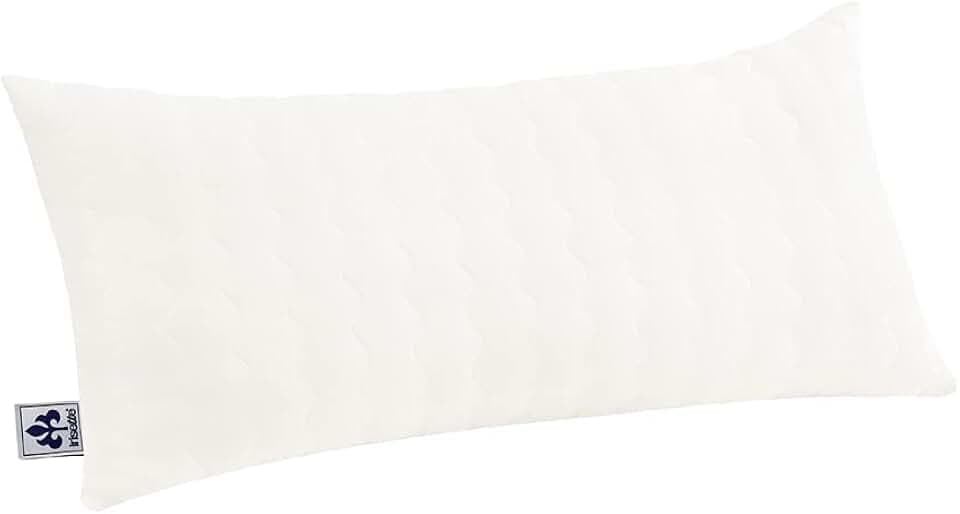 Irisette Merino Kopfkissen 40x80 cm, 100% Schurwollfüllung, klimaregulierend, Baumwoll-Bezug, Öko-Tex, Produziert in Deutschland