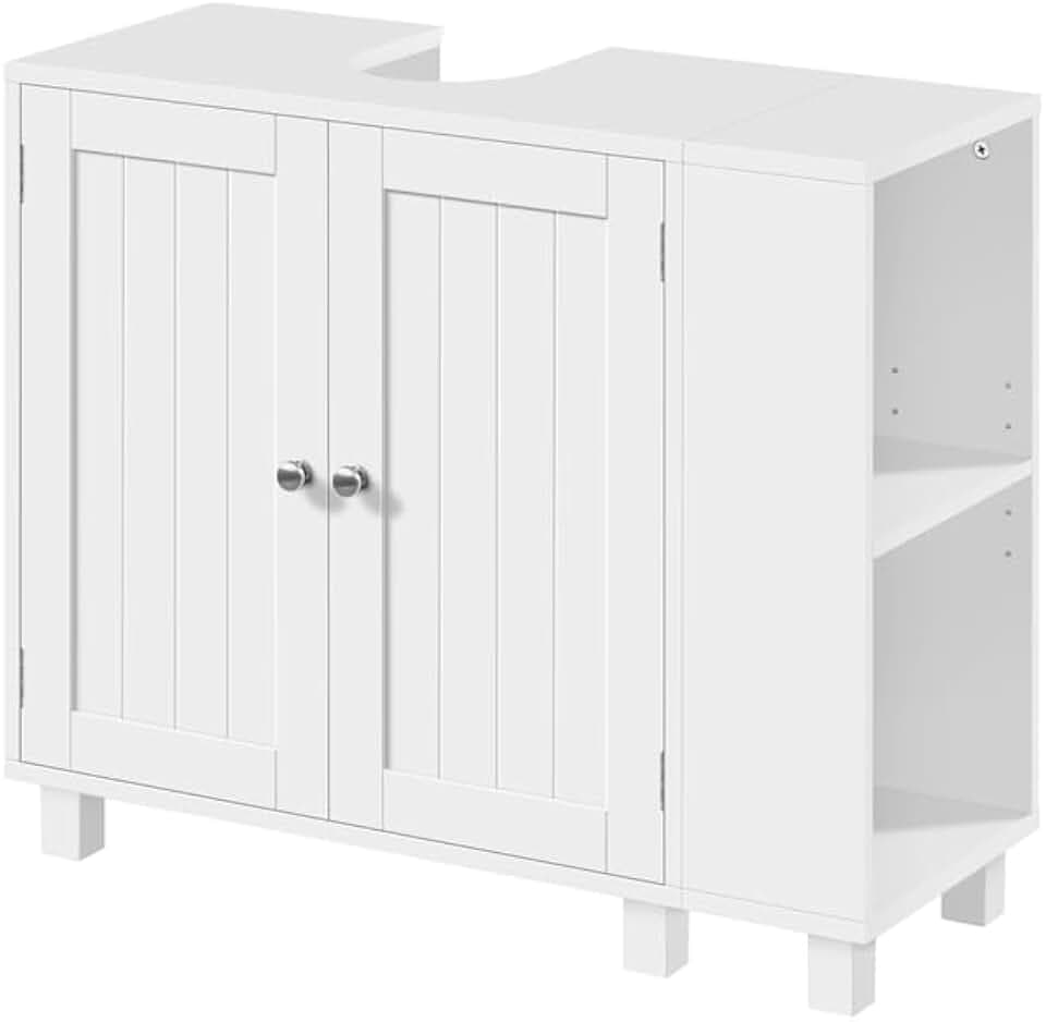 Yaheetech Waschbeckenunterschrank, Unterschrank, rechts oder Links austausc