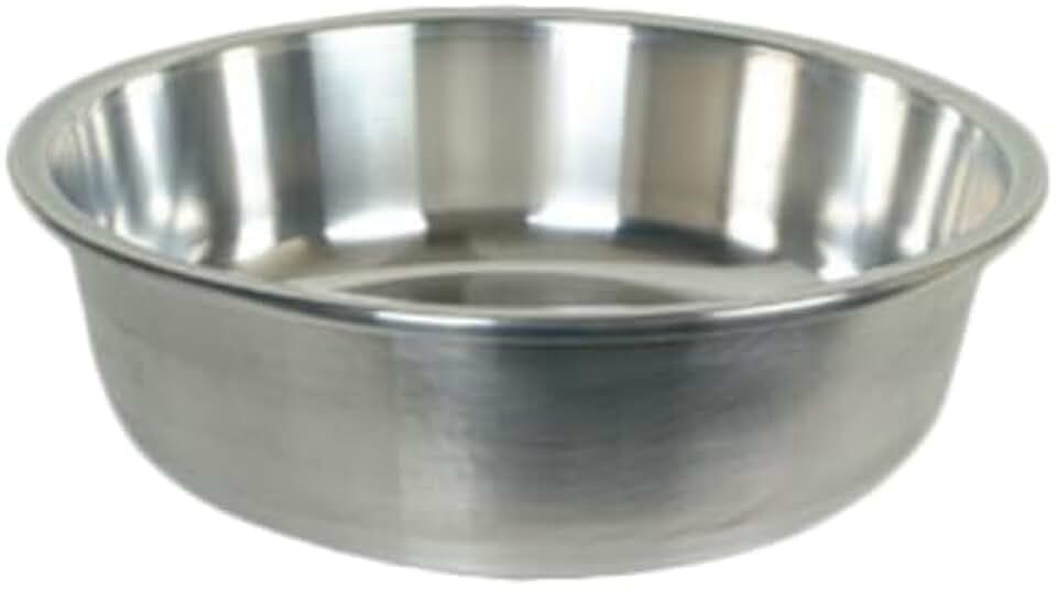 FSE ALBS002 Basin, 20" Dia. x 6"H, Durable, Tapered Edges, Aluminum