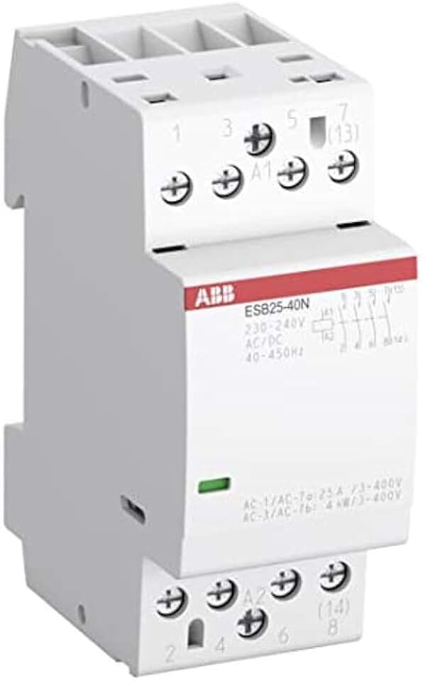 ABB ESB40-40N-14 ESB Leistungsschütz / 12 V ac/dc Spule, 4 -polig 4 Schließer / 40 A, Sicherheit