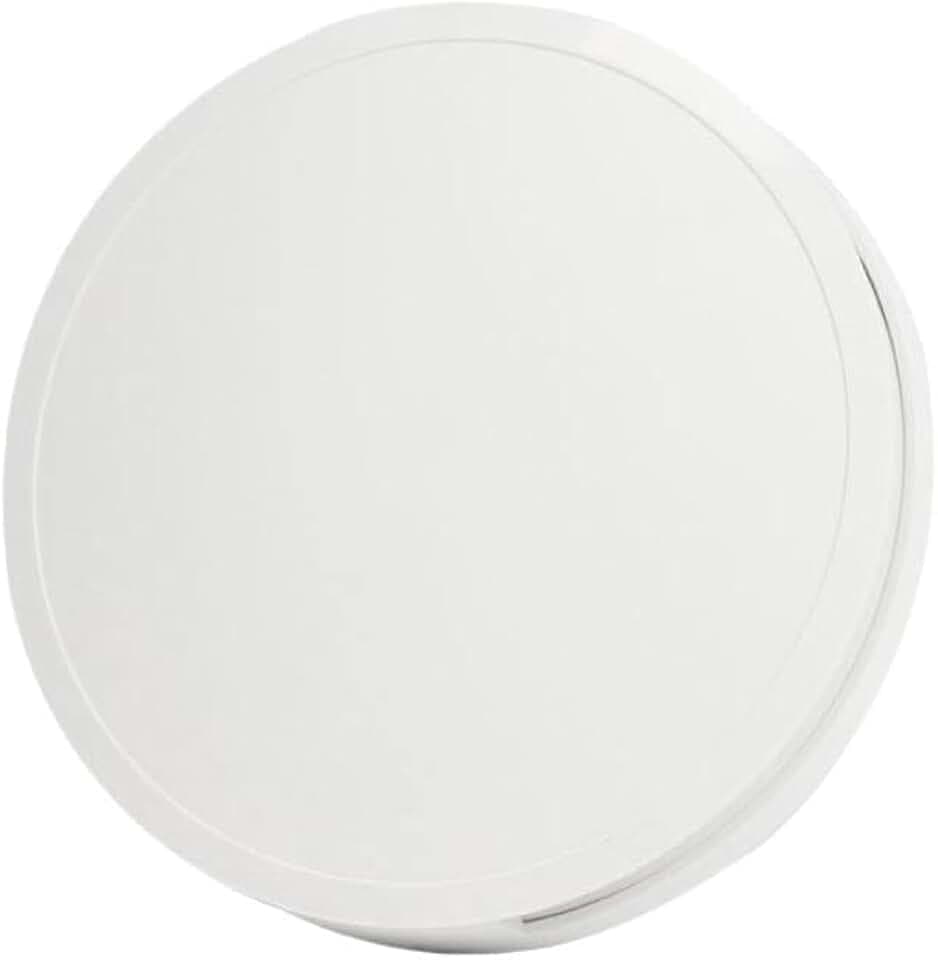 EUROPLAST Badlüfter Ø 125 mm mit Front, leiser Ventilator mit Kugellager (rund mit Feuchtigkeitssensor), Kunststoff, weiß