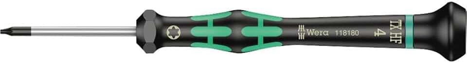 Wera 2067 Elektroniker-Torx HF-Schraubendreher mit Haltefunktion, TX 4 x 40 mm, 1 Stück, 05118180001
