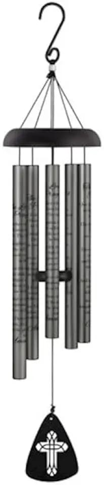 Carson Home Accents Wind Chime-Charcoal Sonnet-The Lord's Prayer (30")