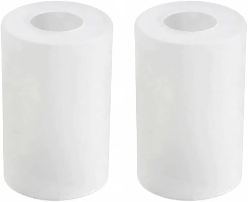Frosted Glass Lamp Shade, 2 pack, Pendant Light Shade Cylinder Glass Shade Replacement Glass Lamp Shade with 1-5/8-inch Fitter, Diameter 3.5”, Height 5.5"