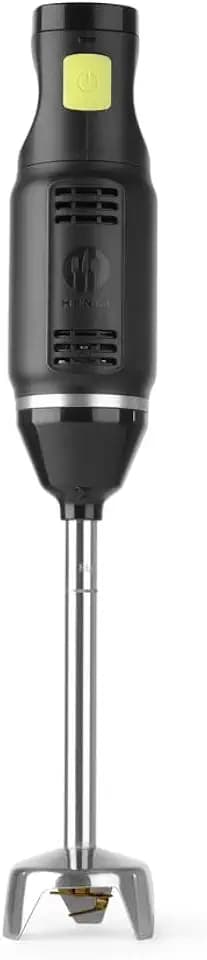 HENDI Stabmixer, Gekreuzte Edelstahlmesser mit Titaniumbeschichtung, 6 Geschwindigkeitsstufen mit LCD Anzeige, 230V, 250W, ø71x(H)444mm, Edelstahl, ABS Kunststoff