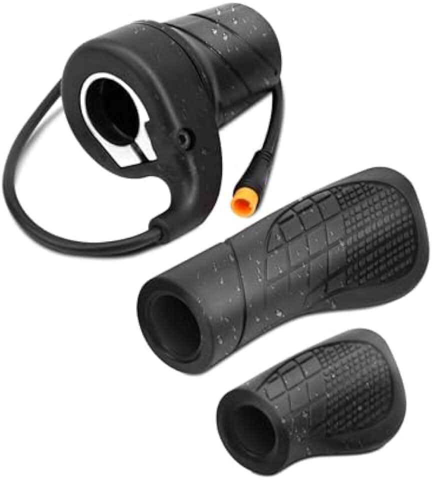 Half-Twist-Gas-Lenkergriffe, E-Bike-Hand-Half-Twist-Gasgriff für Elektrofahrräder, Wasserdichter Geschwindigkeitskontroll-Gasgriff für Elektrofahrräder und Mountainbikes
