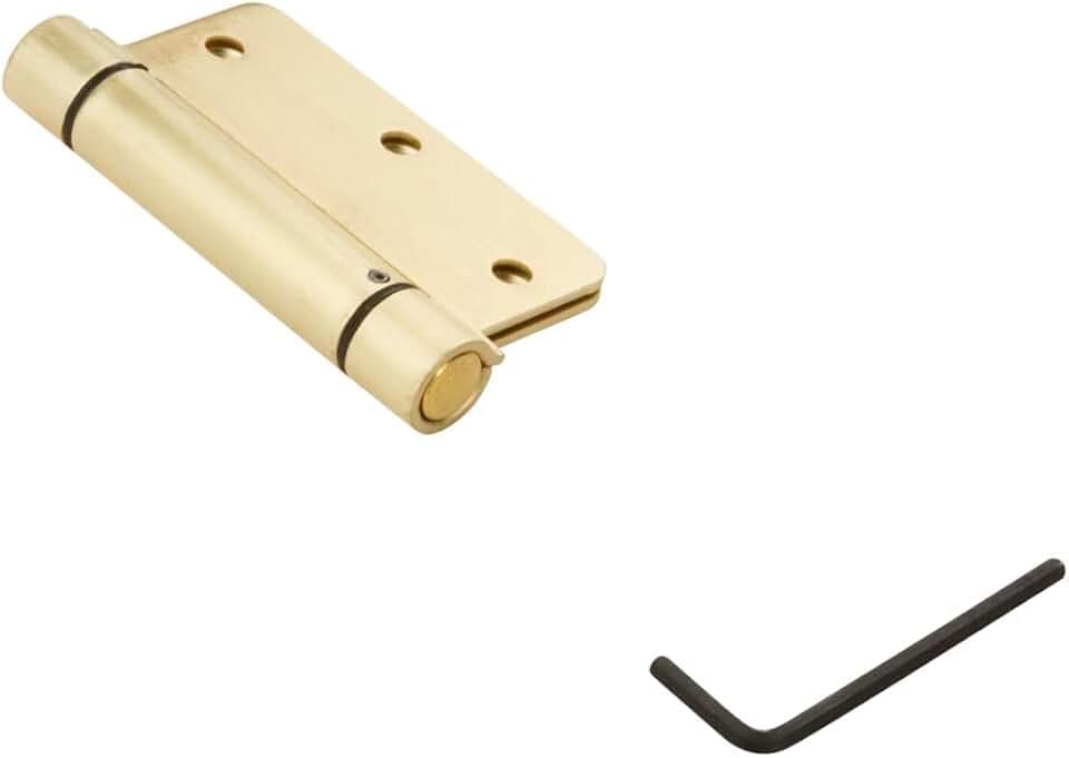 National Hardware N185-199 Federscharnier, Messing, 8,9 cm