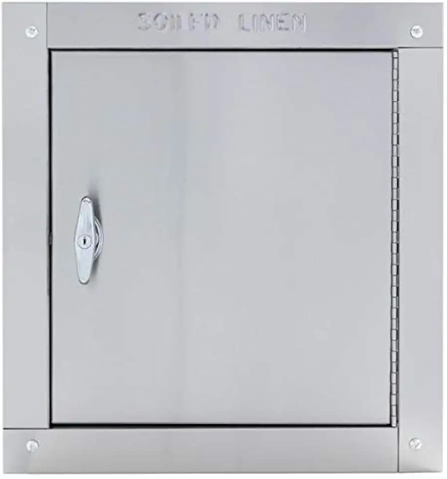 Oswald Supply, Stainless Steel Linen Chute - Right Hinged, 18"(W) X18(H), T-Handle