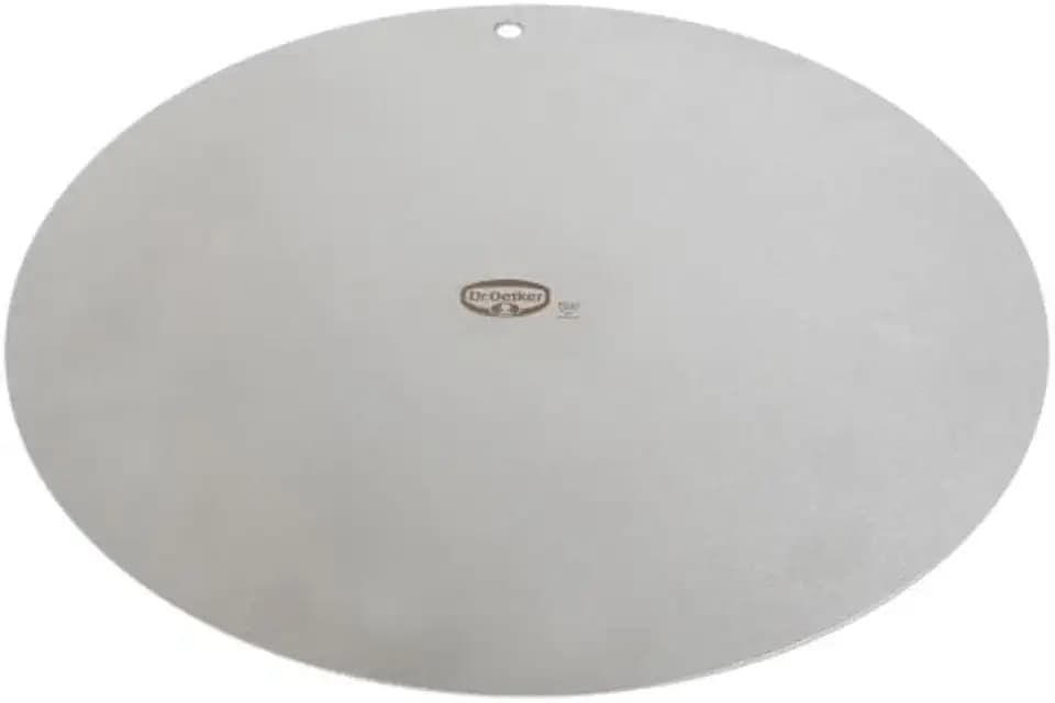 Dr. Oetker Profi Deko- und Transportplatte Ø 32 cm – Hochwertiger Edelstahl, Spülmaschinenfest, Vielseitig einsetzbar, Silber