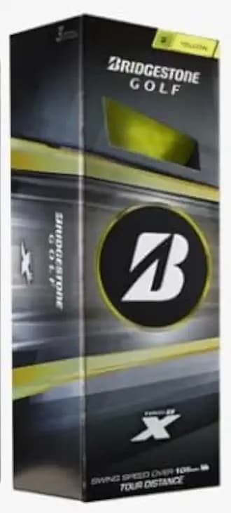 Bridgestone Tour B-X Golf Balls (Yellow, 3pk) 1 Sleeve 2026