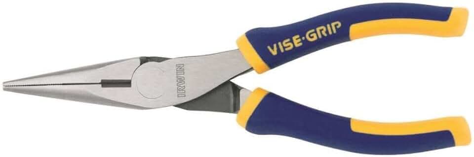 IRWIN Vise-Grip Pliers, Long Nose, 6 Inch, for Heavy Duty Cutting and Bending (2078216)