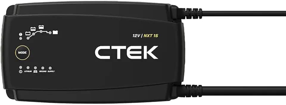 CTEK 40-727 NXT 15, High-Performance 15A Battery Charger Designed to Handle Any Type of 12V Battery