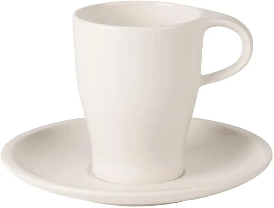 Villeroy & Boch Coffee Passion Kaffee-Set, Premium Porzellan, Weiß