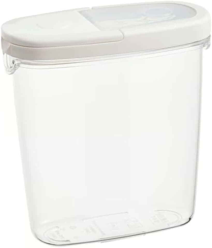 IKEA 365+ - Vorratsbehälter mit Deckel, transparent, weiß
