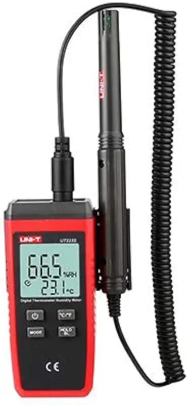 UNI-T UT333S Digitaler Temperatur- und Feuchtigkeitsmesser mit Bluetooth, -10 °C bis 60 °C, 0% RH-100% RH