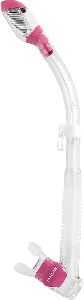 Cressi Adult Diving Dry Snorkel with Splash Guard and Top Valve - Supernova Dry: Designed in Italy