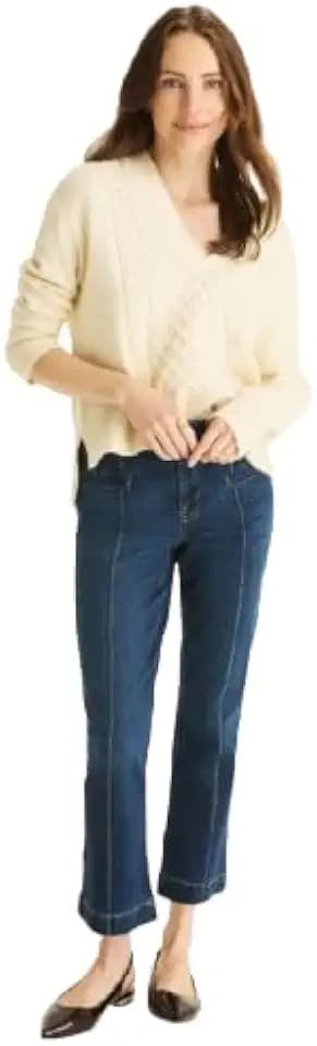 Nautica Women's Flare Denim Demi-Bootcut Cropped Flare Jeans