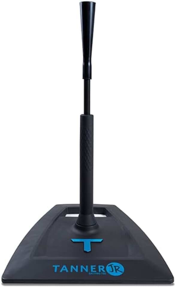 Tanner Jr. Batting Tee for Kids and Toddlers. Durable Youth T Ball Tee T Ball Stand with Easy Height Adjustments and Flexible Rubber Cone. Built to Last. Learn Like Pro on This Tee Ball Tee
