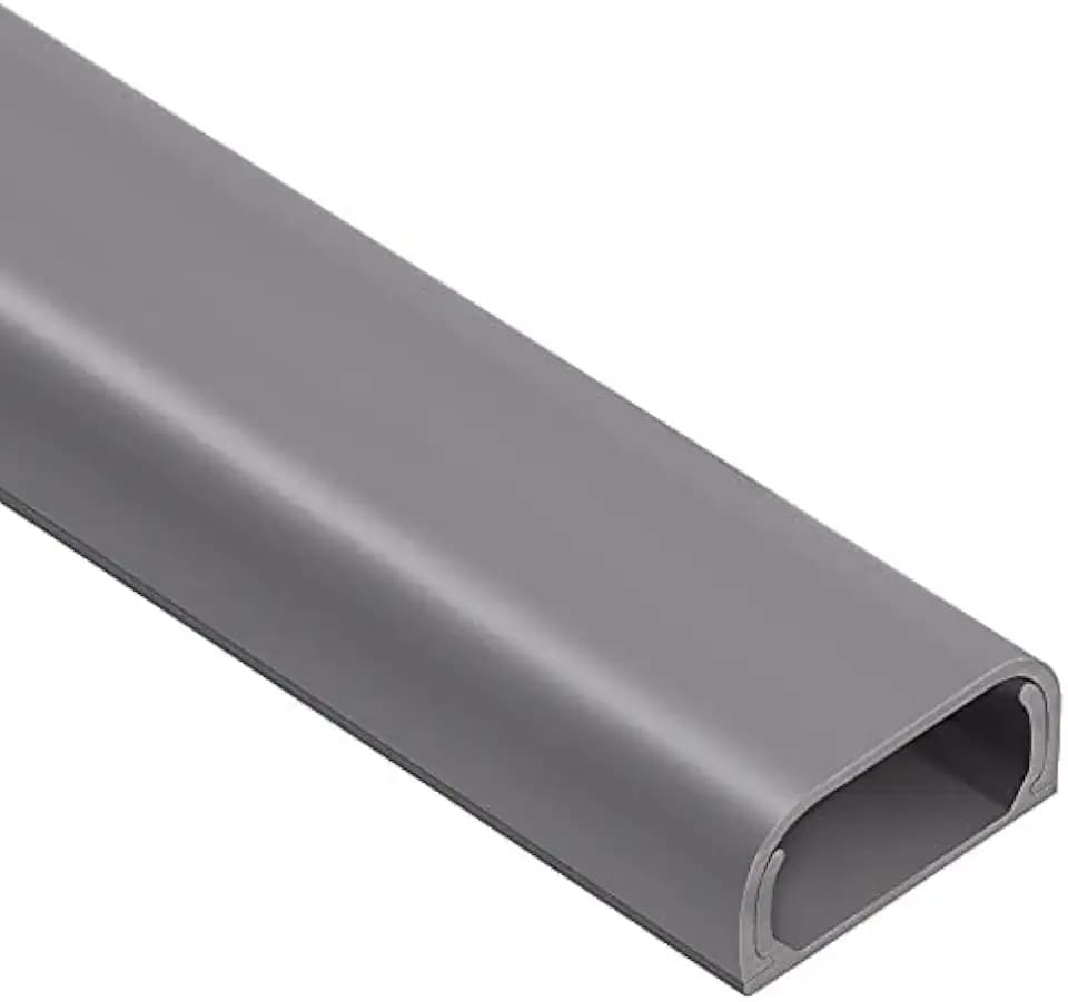 ZhiYo 73" Cord Covers for Wires on Wall, Gray Cord Hider, 0.95" W x 0.47"