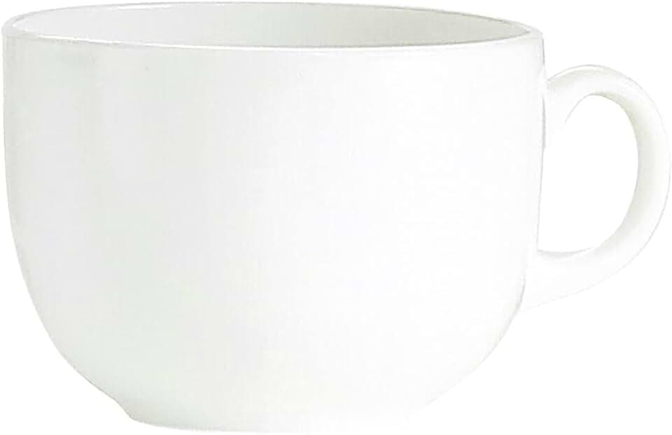 Luminarc ARC 71119 Jumbo Jumbotasse, 720ml, Opalglas, weiß, 1 Stück
