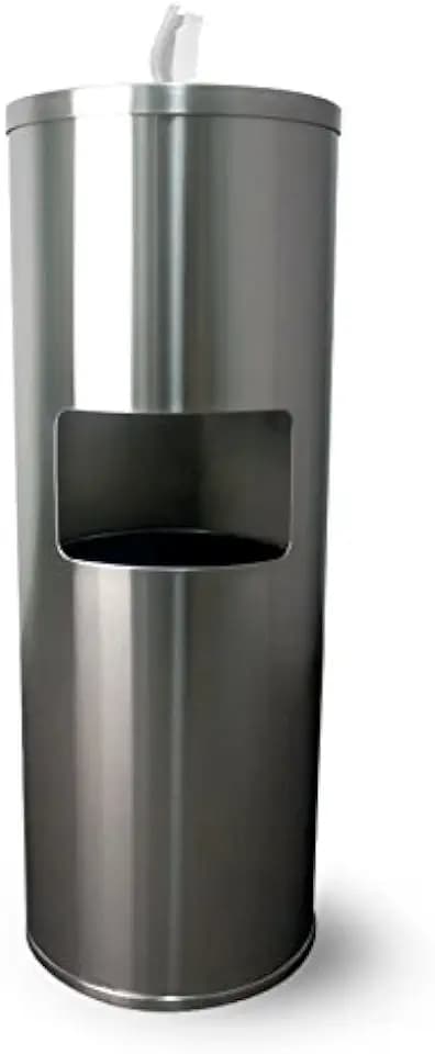Zogics Z650 Stainless Steel Wipe Dispenser with Trash Can