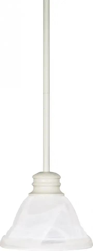 Nuvo 60/368 One Light Mini Pendant, Unknown, Textured White/Alabaster Glass