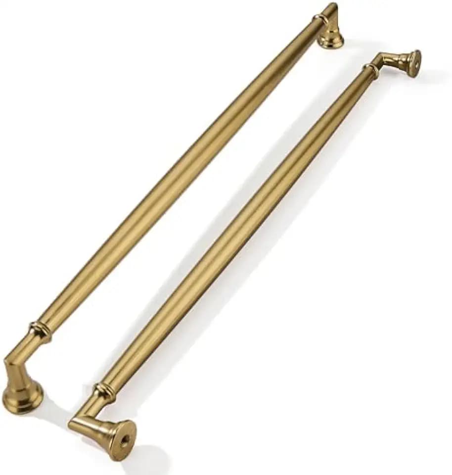 khtumeware 5 Pack 12 Inch(305mm) Champagne Bronze Cabinet Pulls Heavy Duty Solid Satin Brass Cabinet Handles Kitchen Cabinet Hardware for Cupboard Drawer Handles Dresser Pulls