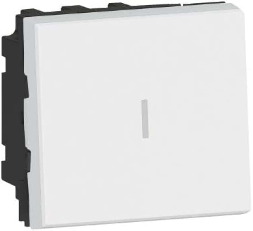Legrand 077021L Mosaic Wechselschalter, 2 Module, 10AX, 250 V, Weiß