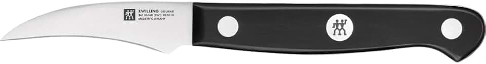 ZWILLING Gourmet Schälmesser, 6 cm, Rostfreier Spezialstahl, Ergonomischer Kunststoff-Griff, Schwarz - Made in Germany