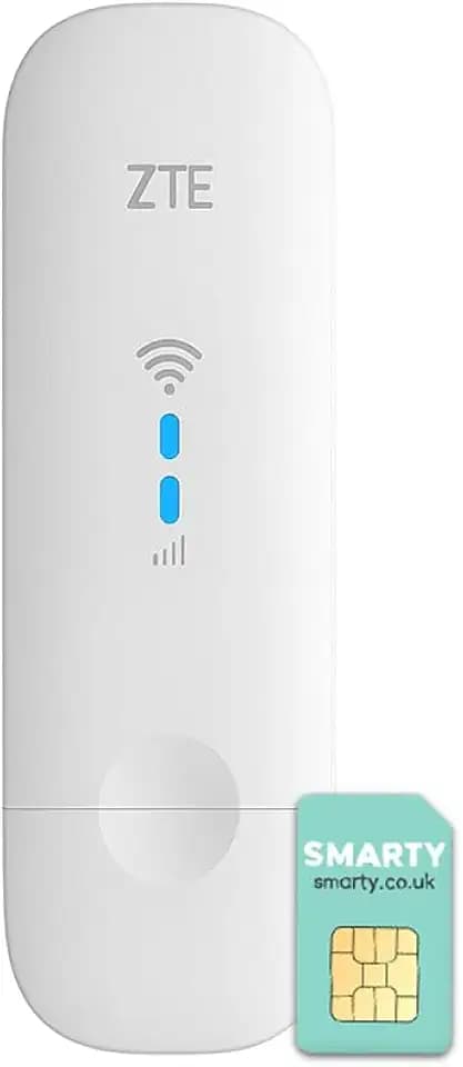ZTE MF79U Wingle CAT4-4G entsperrtes WLAN-USB-Modem, kostengünstiges Reise-WLAN, 150 Mbit/s, Externe Antennenanschlüsse, Weiß
